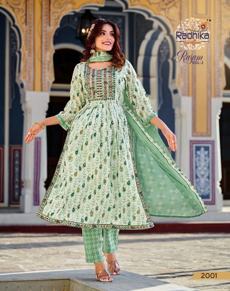 Radhika Rasam Vol 2 Fancy Designer Wholesale Readymade Suits 